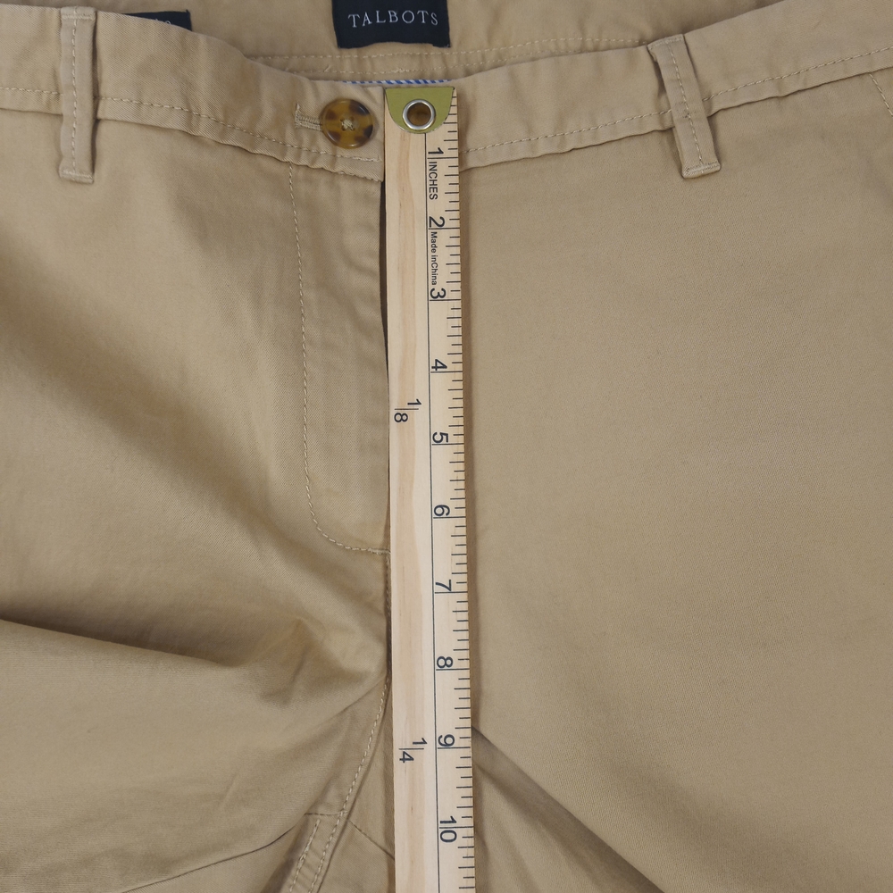 Talbots Women's  Straight Relaxed Chinos in Khakis Pants Size 12p - Picture 12 of 16